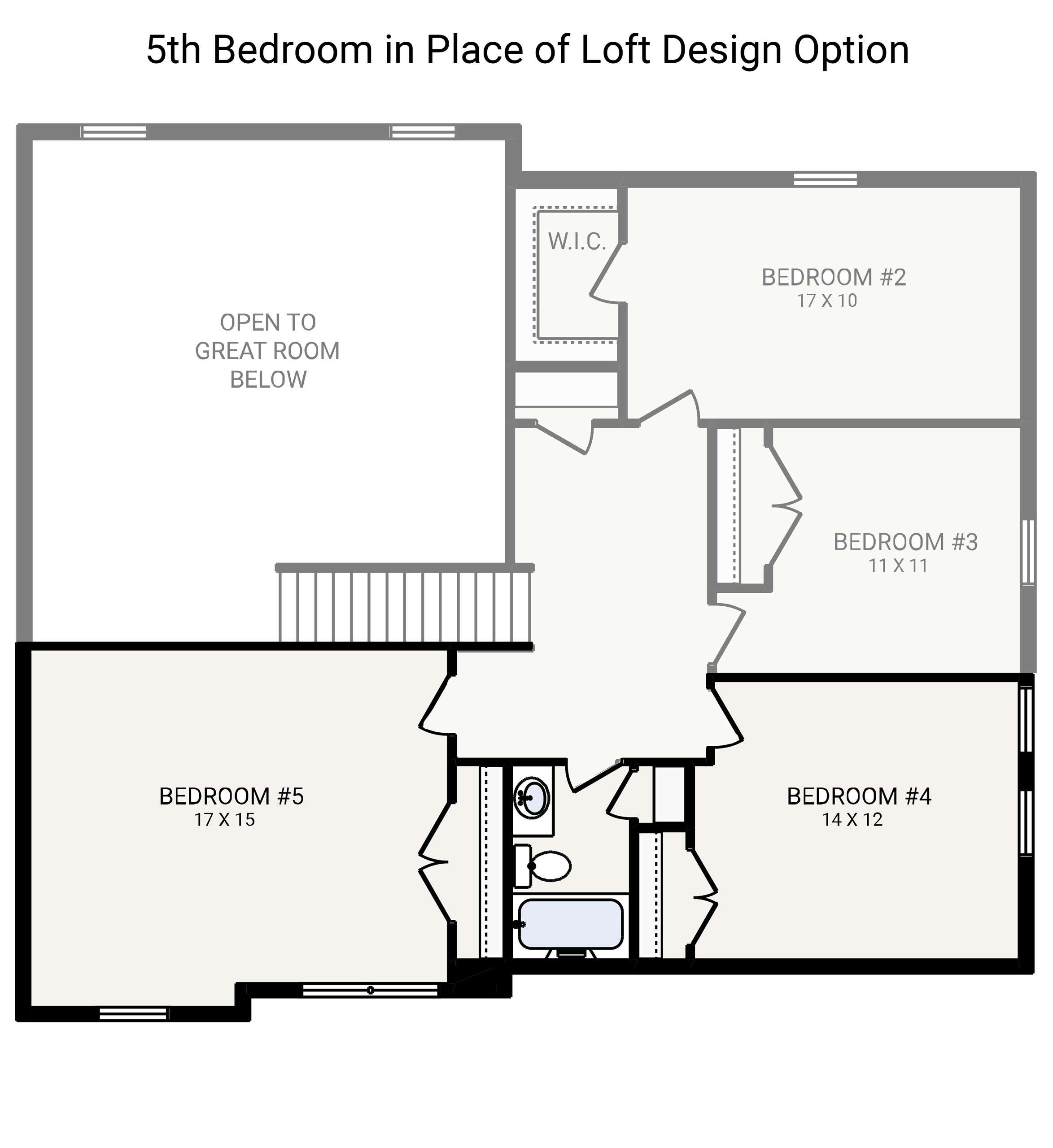 Fieldcrest 4 Bedroom, 2.5 Bath House Plan 3200 Sq Ft House Plans
