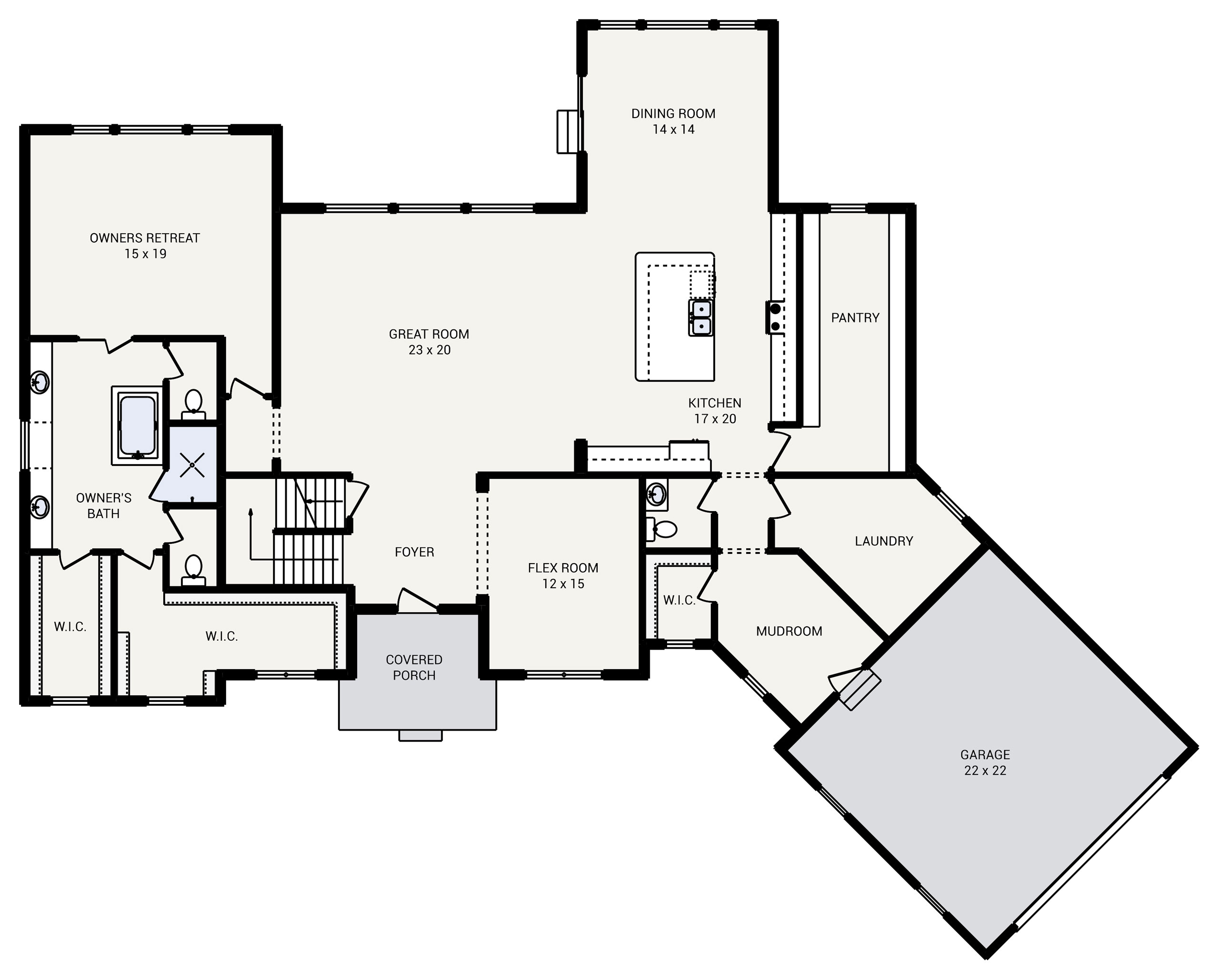 West Point 4 Bedroom, 3.5 Bath House Plan 3700 Sq Ft House Plans