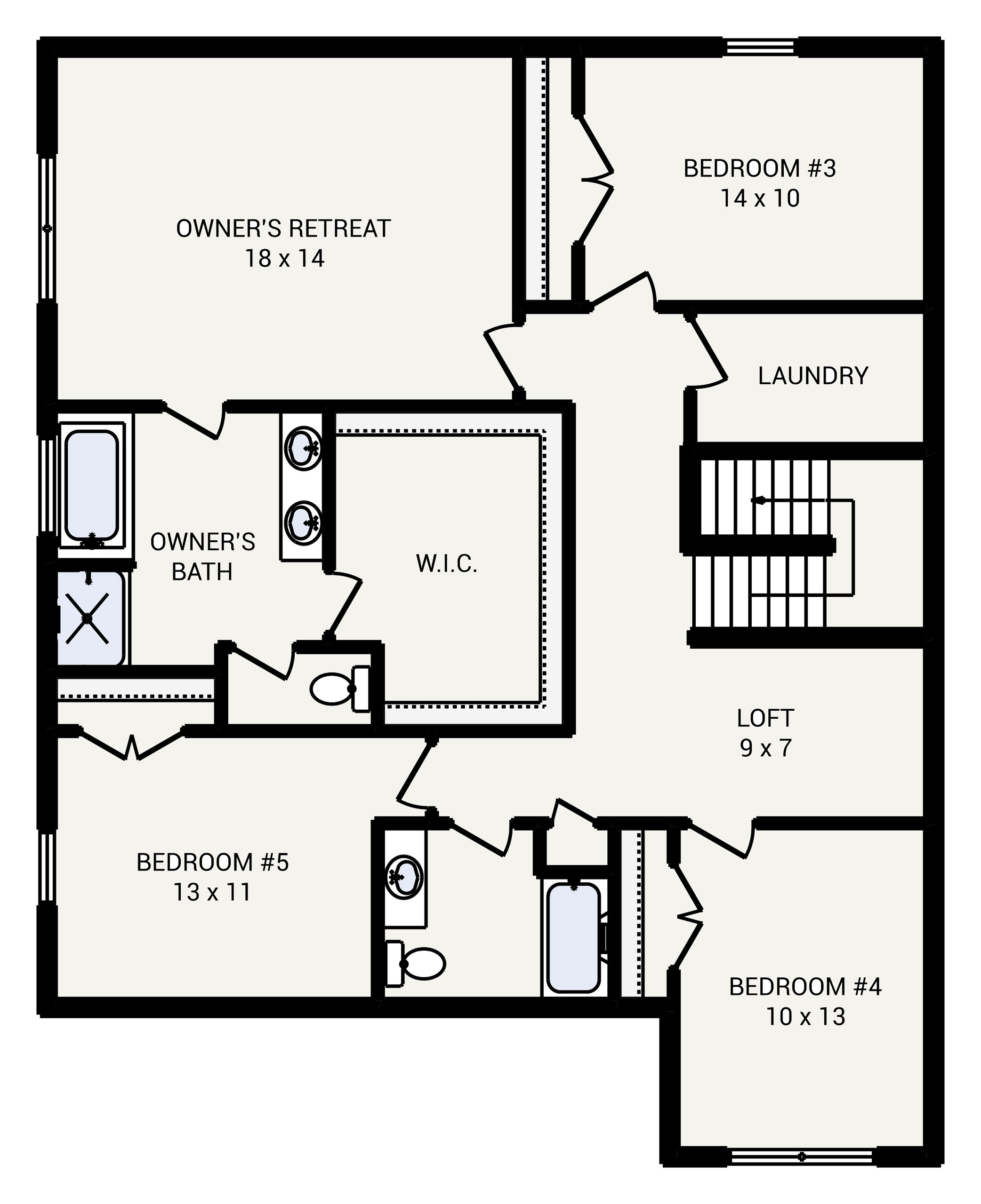 Wood Creek 5 Bedroom, 3.0 Bath House Plan 2600 Sq Ft House Plans