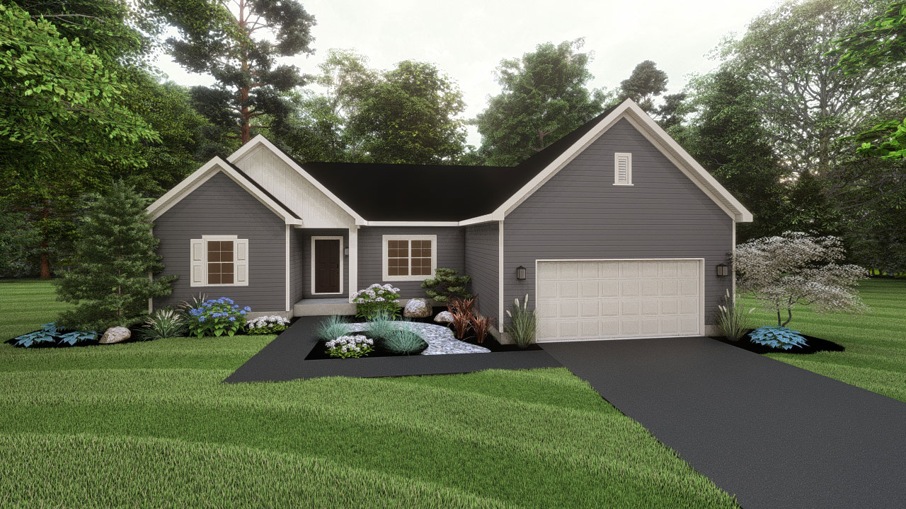 Abernathy 3 Bedroom, 2.0 Bath House Plan 1600 Sq Ft House Plans