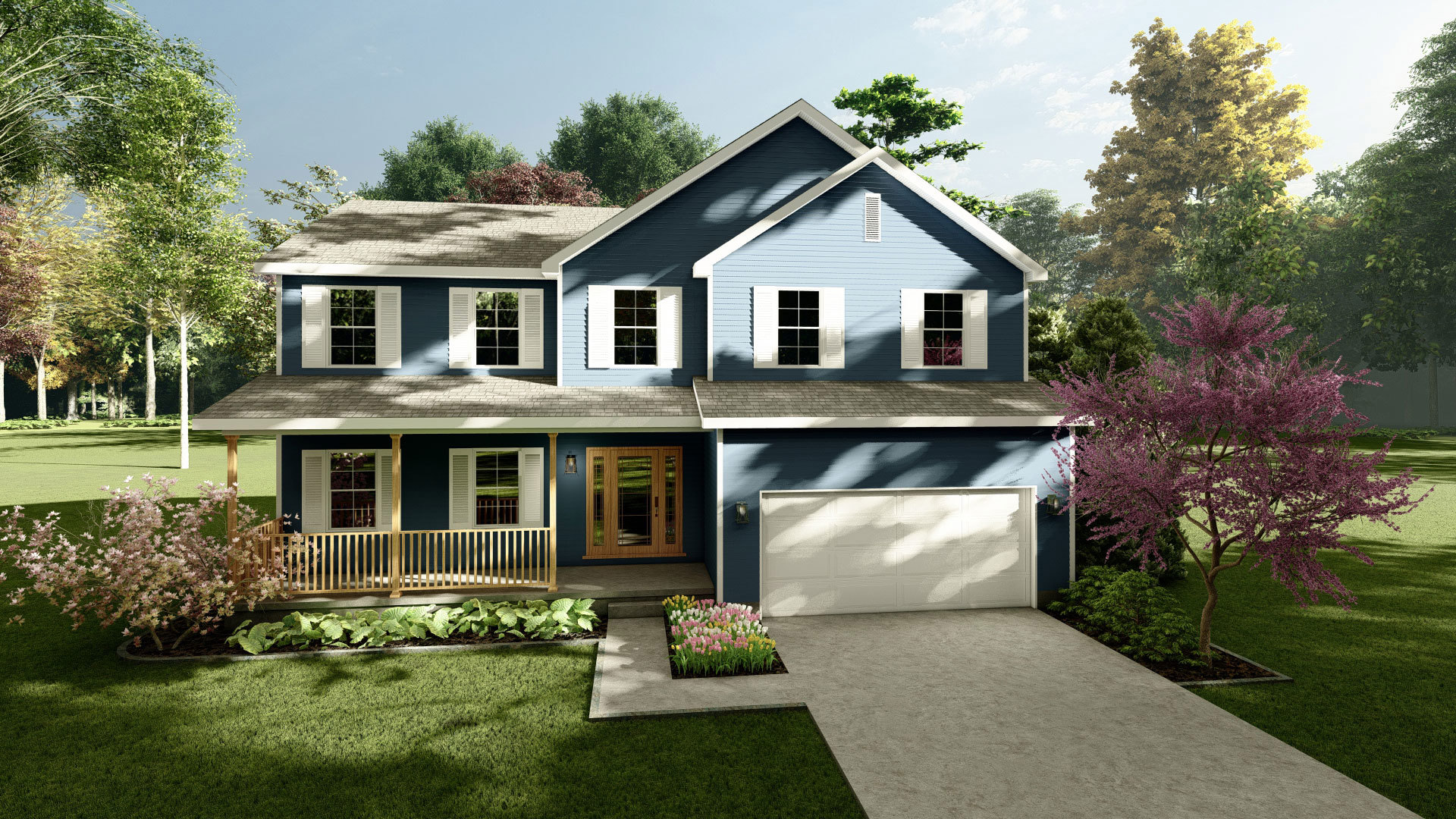 Ashley II 3 Bedroom, 2.5 Bath House Plan 2200 Sq Ft House Plans