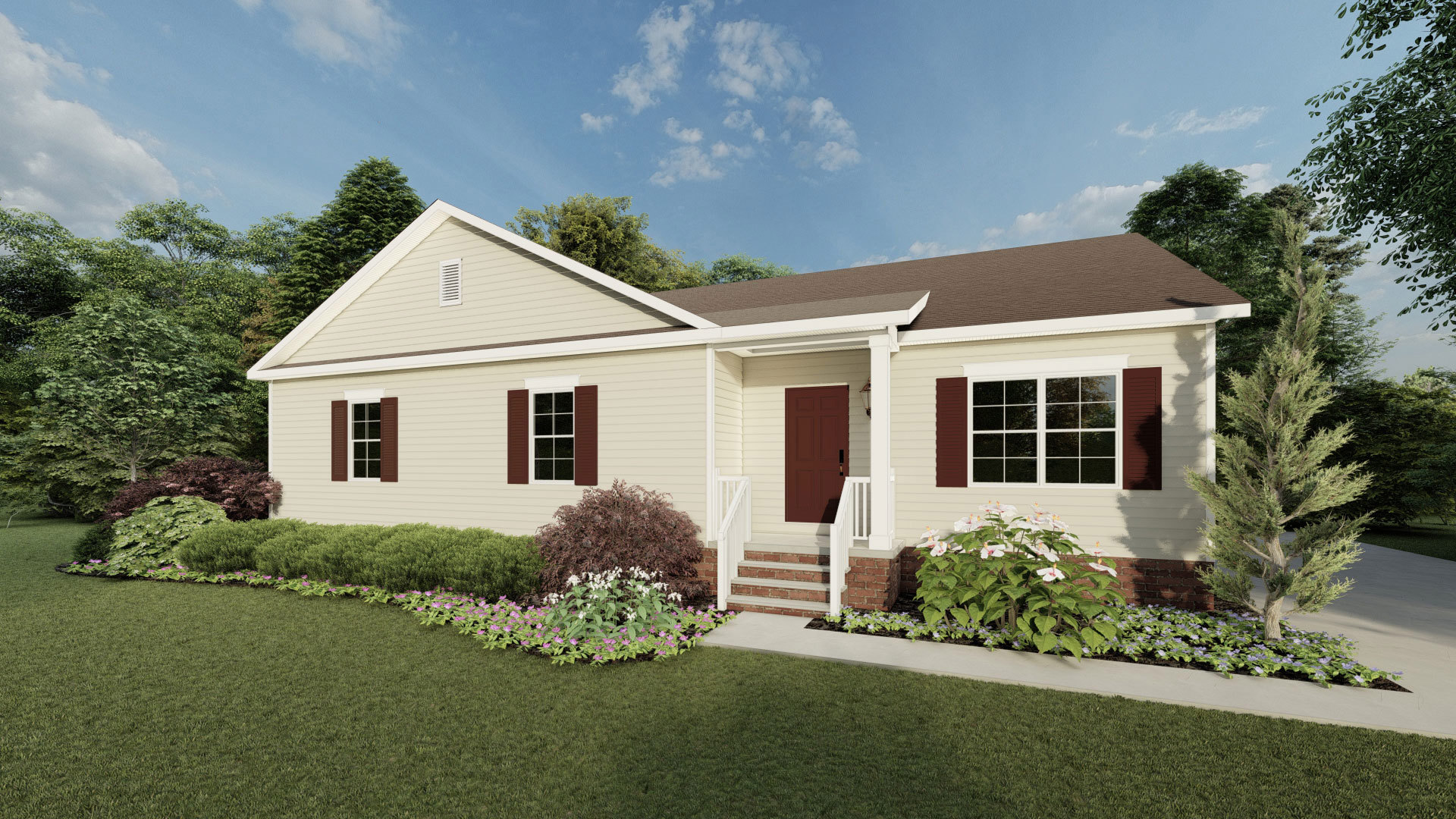 Bentley 3 Bedroom, 2.0 Bath House Plan 1800 Sq Ft House Plans