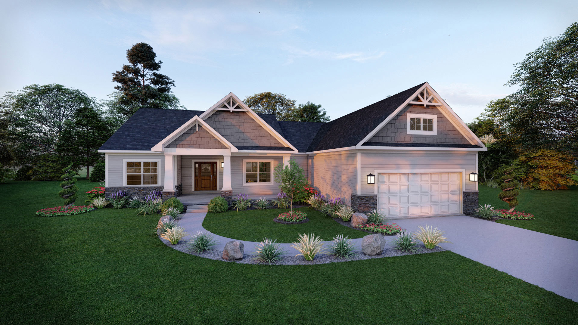 Bluffton 3 Bedroom, 2.5 Bath House Plan 2400 Sq Ft House Plans