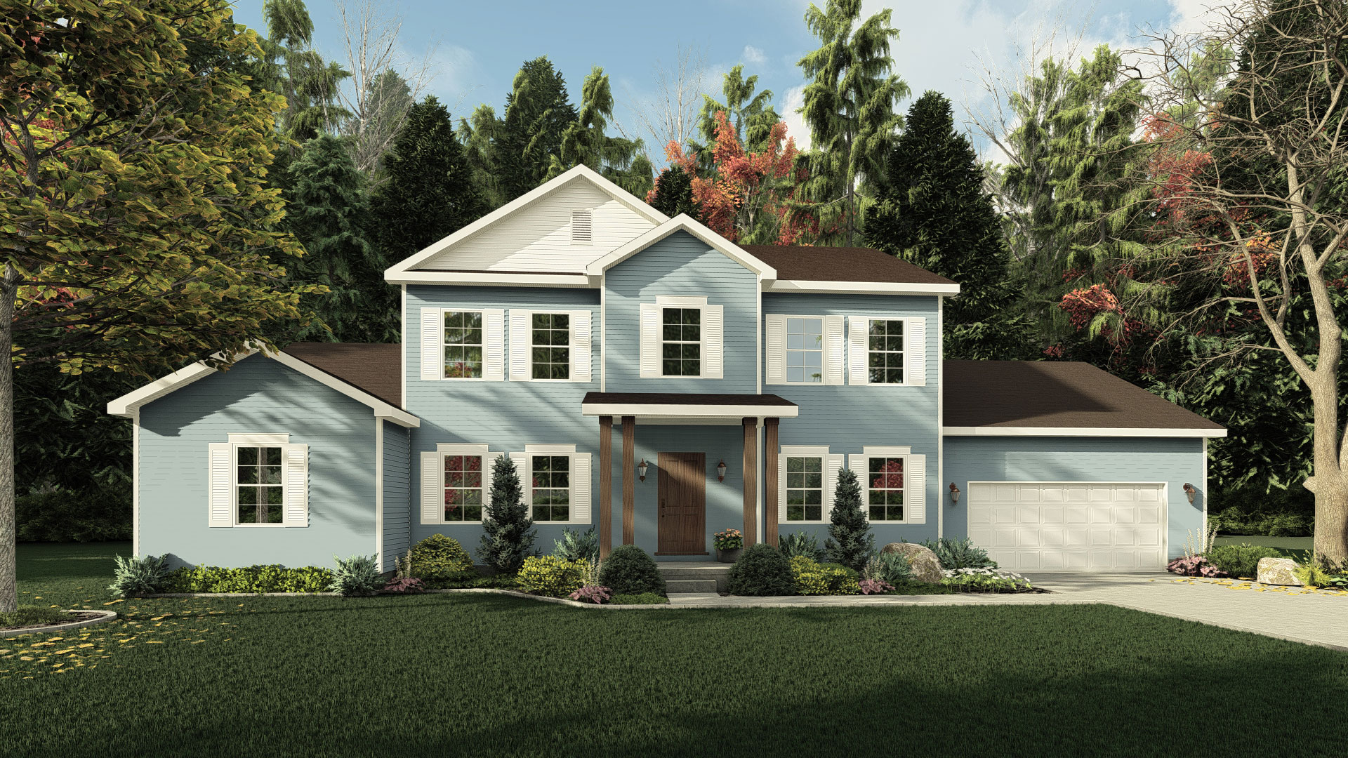 Chapel Hill II 4 Bedroom, 2.5 Bath House Plan 2900 Sq Ft House Plans