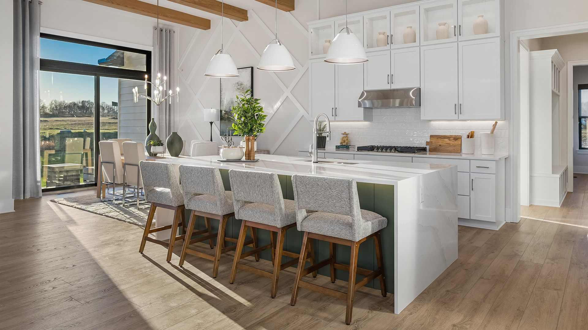 Charleston II Modern Hill Country Model Home in Ravenna, Ohio