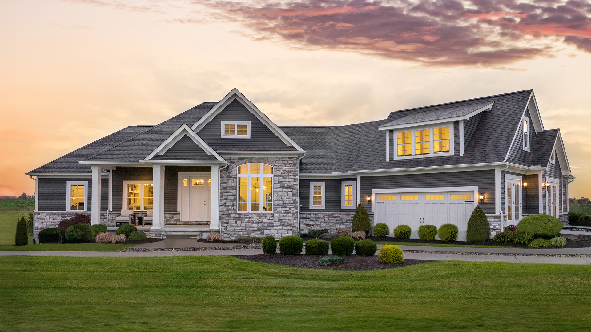 Beverly II Carolina Model Home in Belmont, OH Schumacher Homes