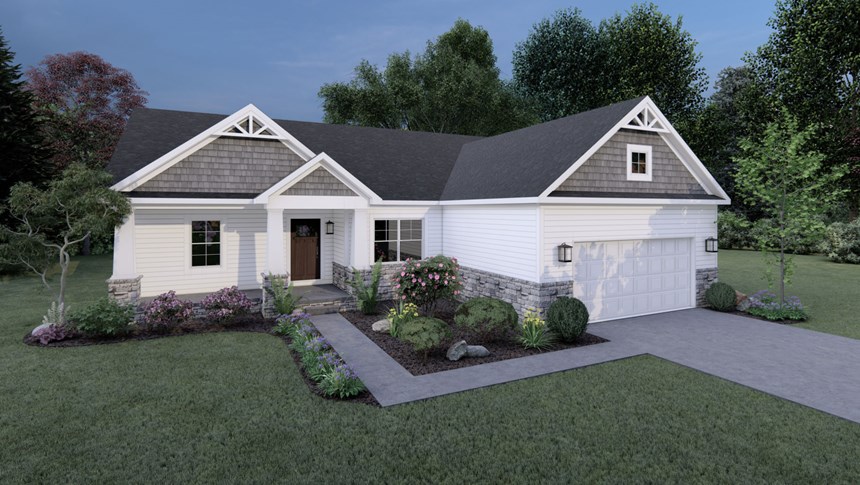 AkronCanton Glenmoor Craftsman Open House Custom Home Builders