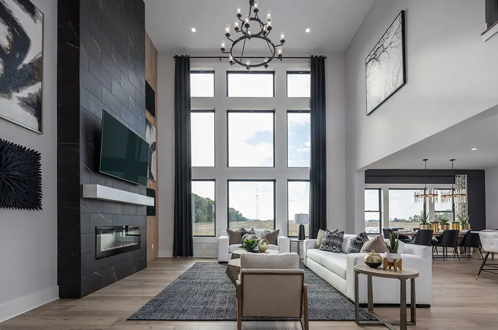 Tall Ceiling Living Room